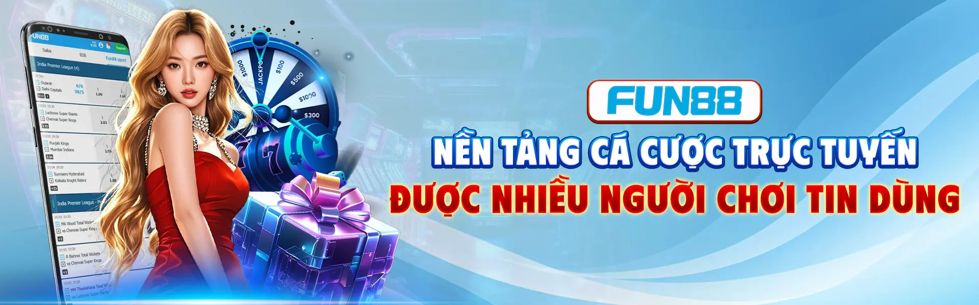 Banner Fun88 giới thiệu cổng giải trí trực tuyến
